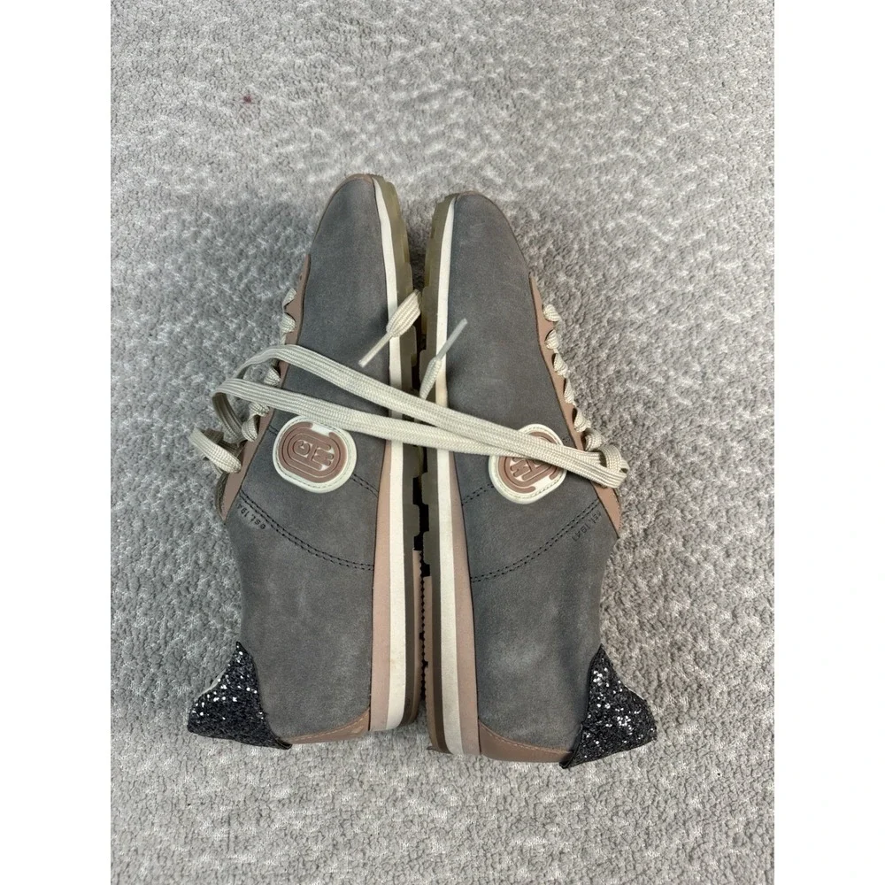 Coach‎ Women's C170 Retro Runner With Coach Patch Gray Blush Glitter Size 9.5B